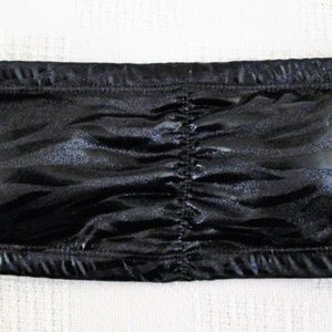 NEW! Black & Blue Animal Print Bandeau WET LOOK!!!